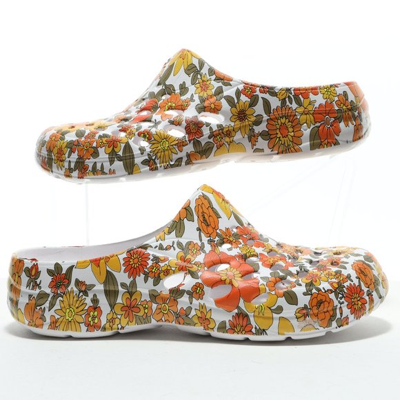 Easy Spirit Shoes - Easy Spirit Setravel Rubber Clog Floral Design Size Women's US9